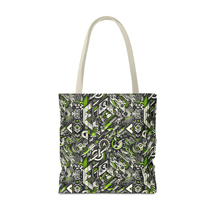 Graffiti Tech Fusion Bold Streetwear Fusion Tote Bag - 8404 Design-59
