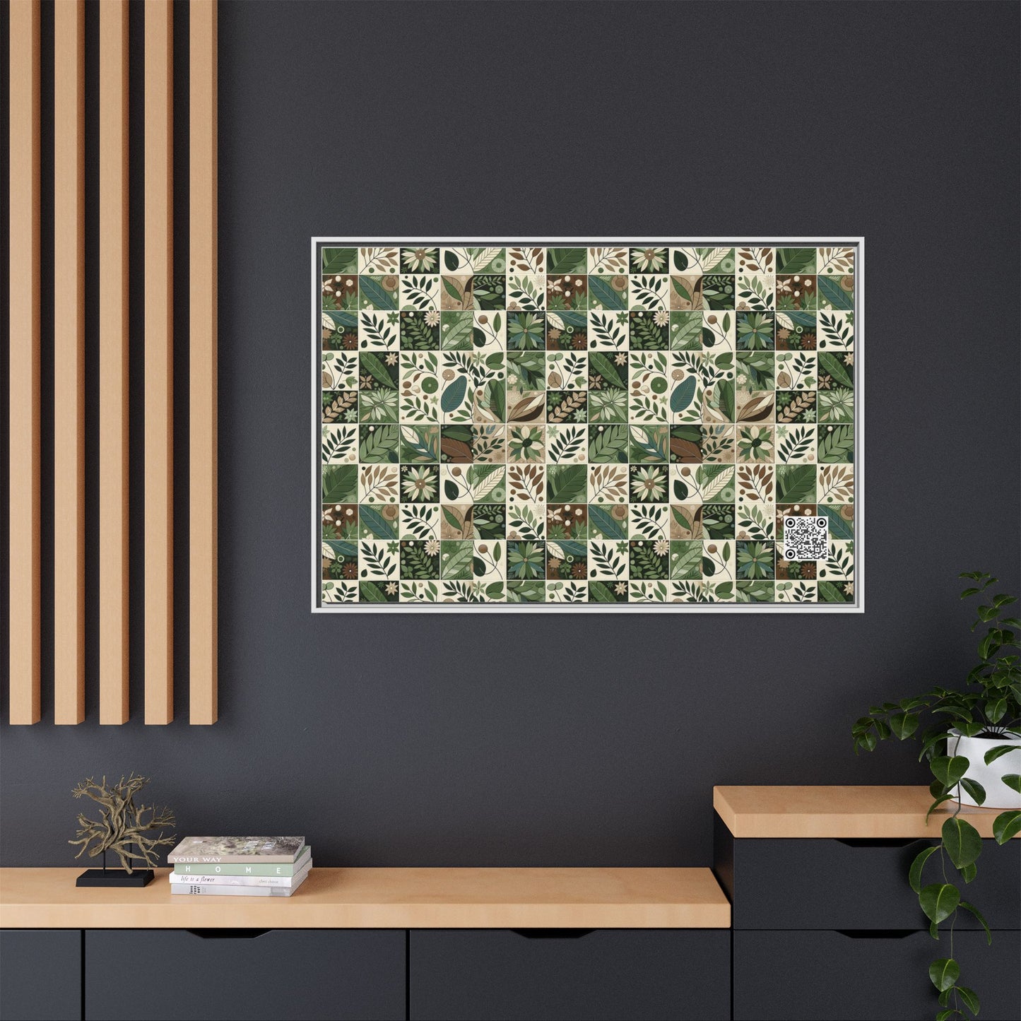 Streetwear Sustainability Environmentally Conscious Streetwear with a Natural Aesthetic Matte Canvas, Framed (multi-color) - 8404 Design-57 A