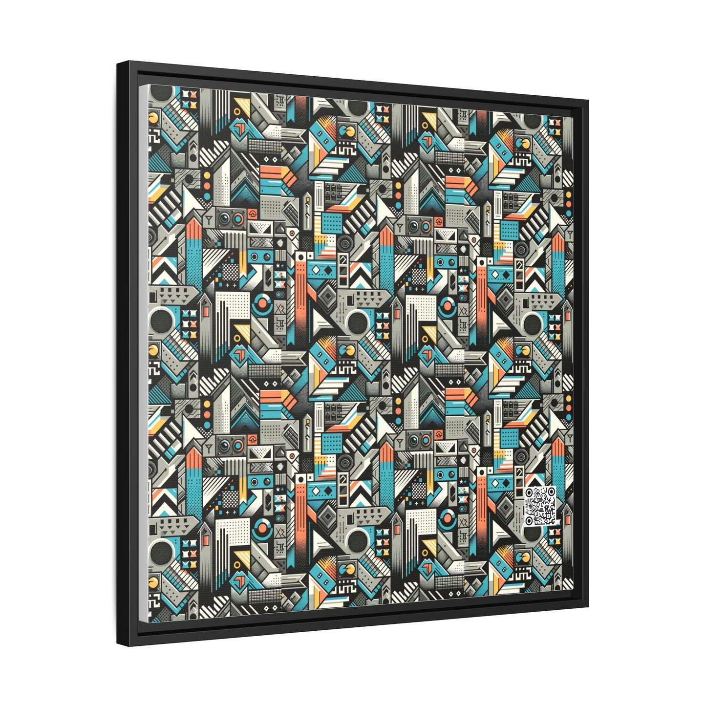 Digital Street Art Urban Street Style Matte Canvas, Framed (multi-color) - 8404 Design-81 A