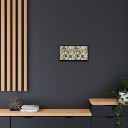 Cultural Artisanal Fusion Contemporary Cultural Elegance Matte Canvas, Framed (multi-Color) - 8404 Design-68 B