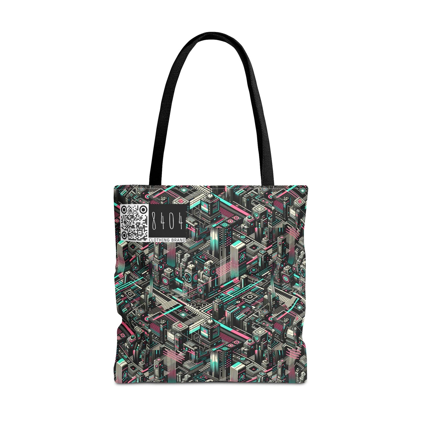 Digital Dreamland Tech-Inspired Streetwear Tote Bag - 8404 Design-51