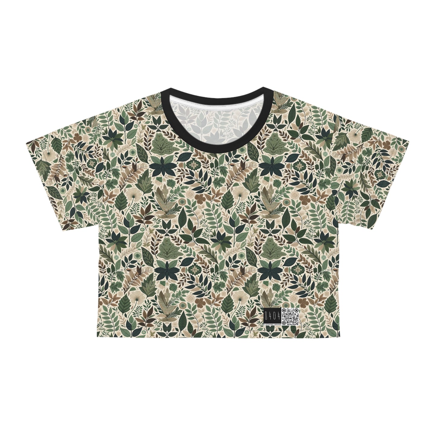 Streetwear Sustainability Environmentally Conscious Streetwear with a Natural Aesthetic Crop Tee - 8404 Design-57