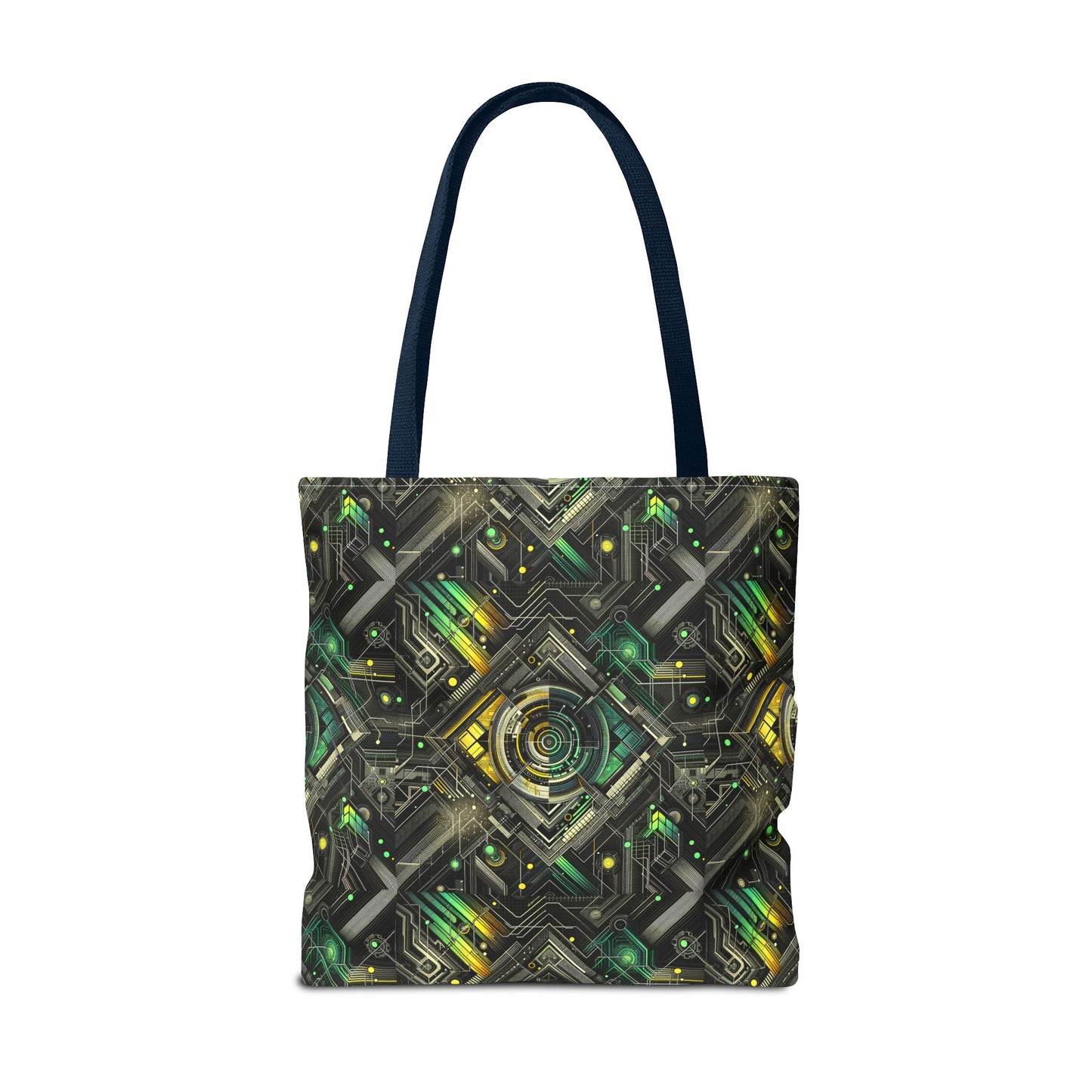 Tech Noir Graphics Tech-Inspired Streetwear Tote Bag - 8404 Design-57