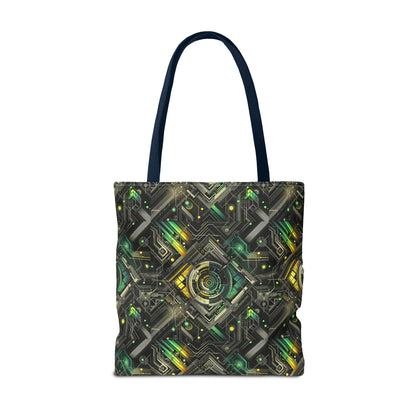 Tech Noir Graphics Tech-Inspired Streetwear Tote Bag - 8404 Design-57