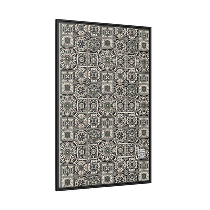 Cyber Garden Party Tech Garden Extravaganza Matte Canvas, Framed (multi-Color) - 8404 Design-45 A
