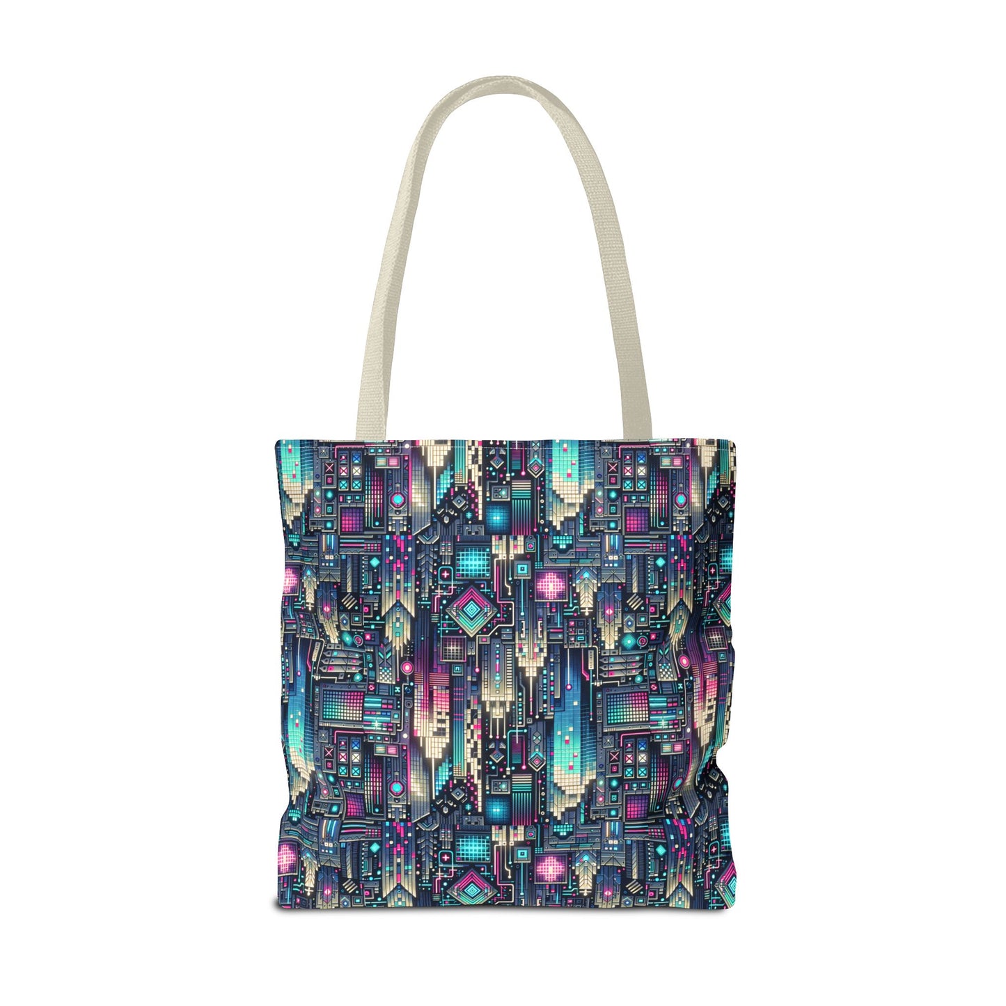 Digital Renaissance Tech-Forward Maximalism Tote Bag - 8404 Design-56