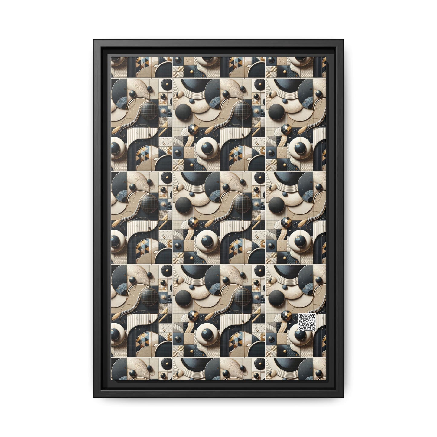 Tech-forward Luxe Streetwear Tech Luxe Fusion Matte Canvas, Framed (multi-color) - 8404 Design-71 B