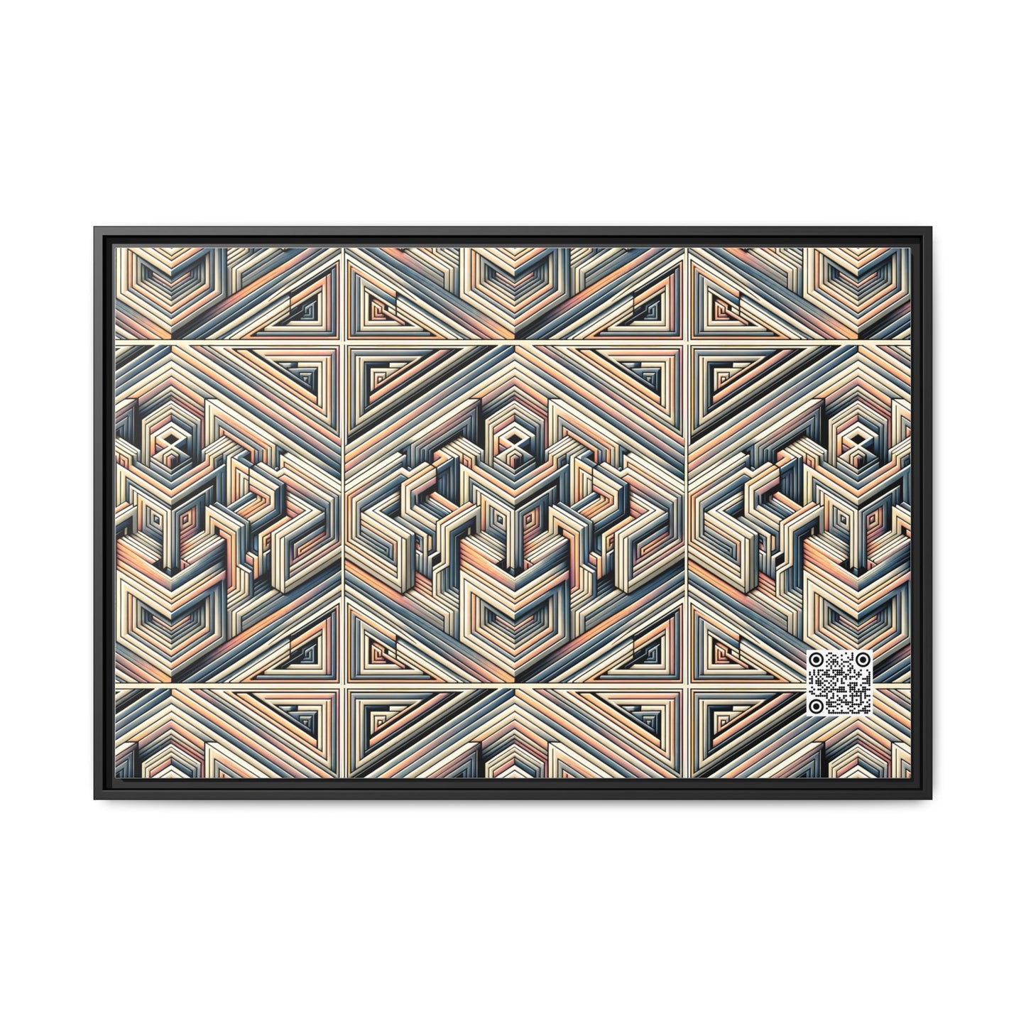 Tech Illusion Graphics Futuristic Artistry Matte Canvas, Framed (multi-color) - 8404 Design-52 A