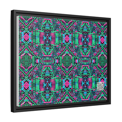 Digital Glitch Vibes Tech-Inspired Streetwear Matte Canvas, Framed (multi-Color) - 8404 Design-71 A