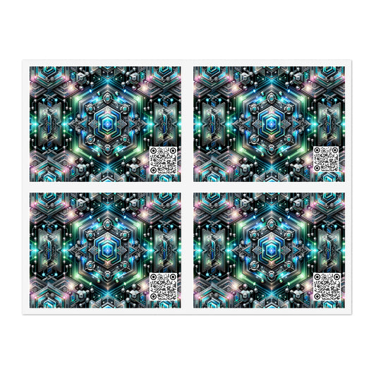 Tech-Infused Futurism Futuristic Tech Sticker Sheets - 8404 Design-63