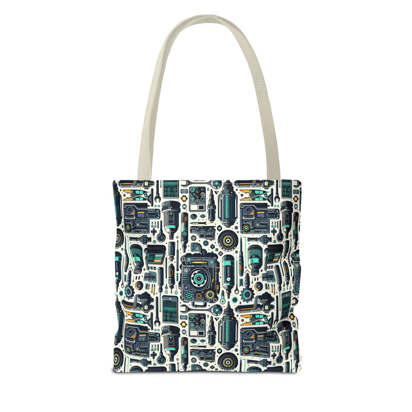 Tech Utility Fusion Modern Tech Streetwear Tote Bag - 8404 Design-53