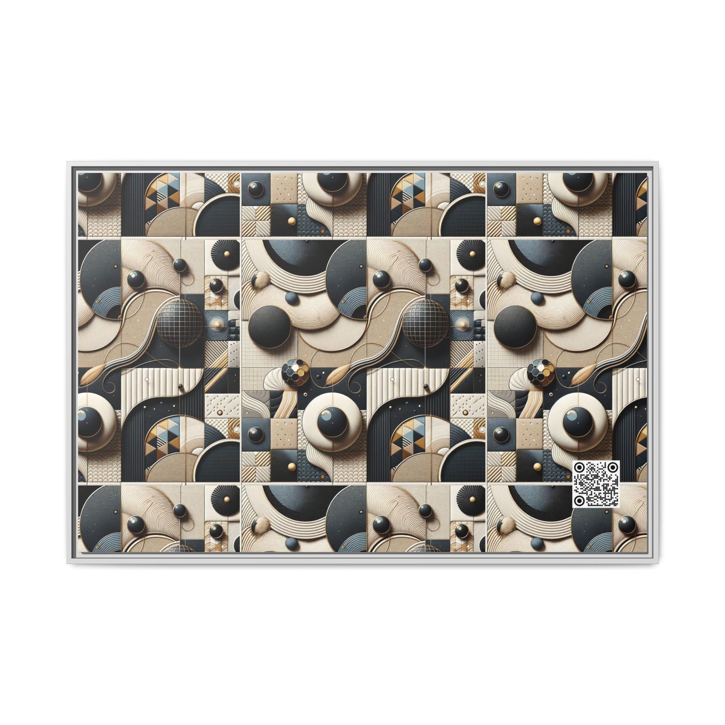 Tech-forward Luxe Streetwear Tech Luxe Fusion Matte Canvas, Framed (multi-color) - 8404 Design-71 A