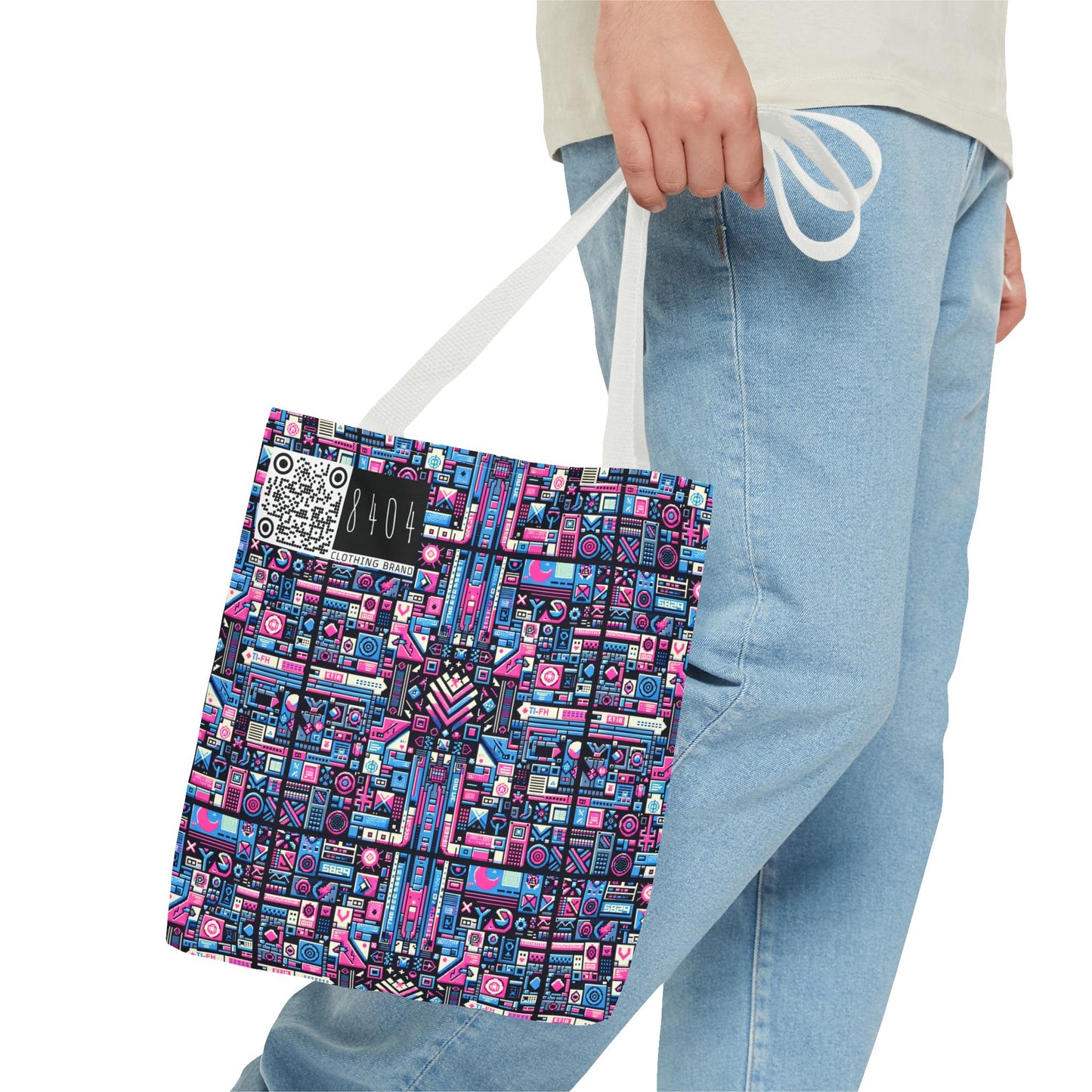 Digital Rebellion Youthful Streetwear with a Rebellious Digital Twist Tote Bag - 8404 Design-65