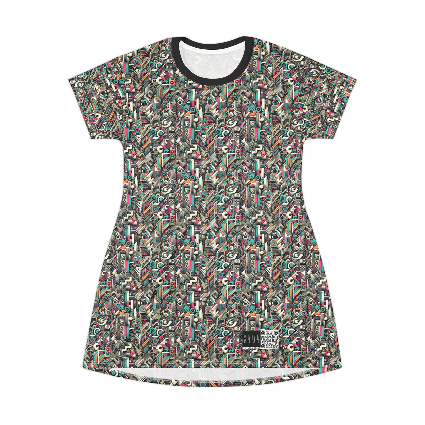 Digital Street Art Urban Street Style T-shirt Dress - 8404 Design-74