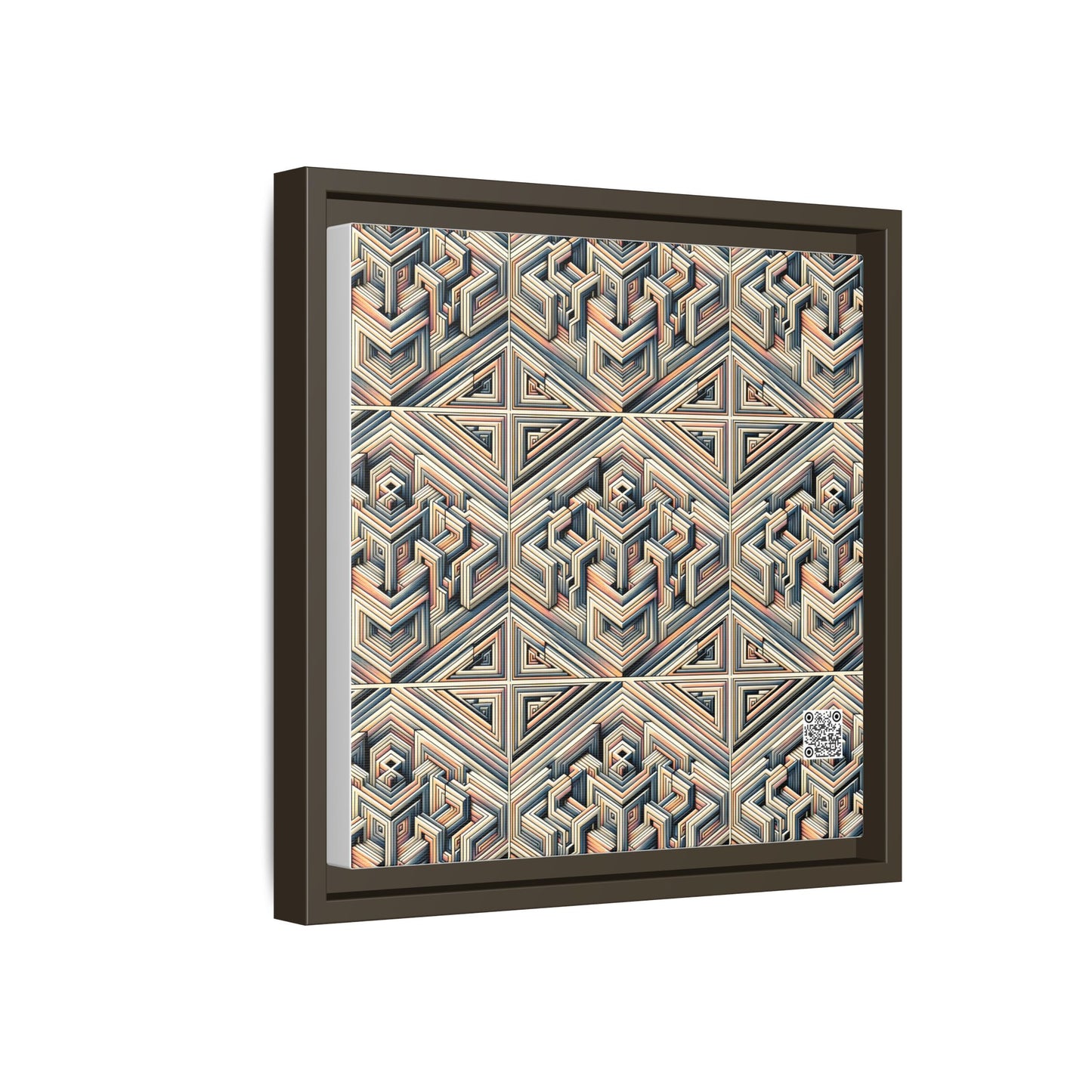 Tech Illusion Graphics Futuristic Artistry Matte Canvas, Framed (multi-color) - 8404 Design-52 B