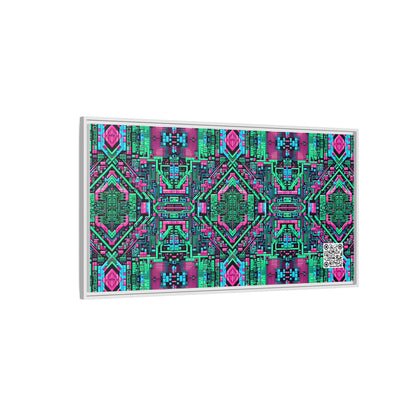 Digital Glitch Vibes Tech-Inspired Streetwear Matte Canvas, Framed (multi-Color) - 8404 Design-71 B