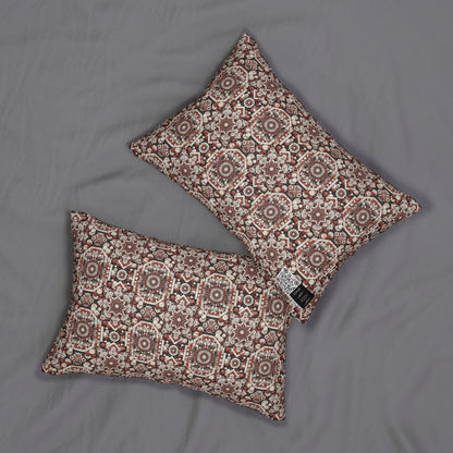 Neo Jomon Sculptural Aesthetics Artisanal Streetwear Spun Polyester Lumbar Pillow - 8404 Design-55 S