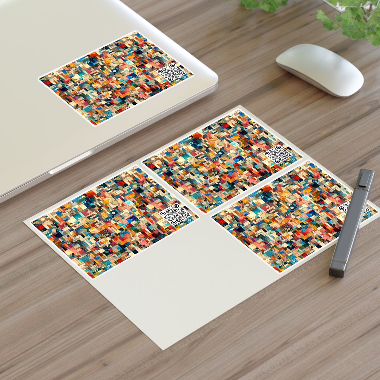 Digital Artistic Expression Artistic Streetwear Sticker Sheets - 8404 Design-46