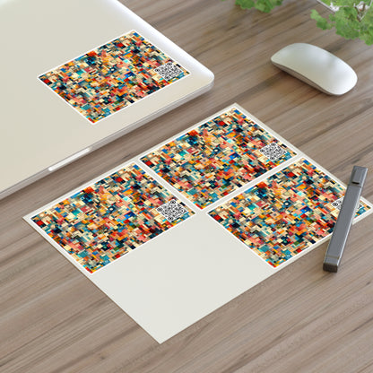Digital Artistic Expression Artistic Streetwear Sticker Sheets - 8404 Design-46