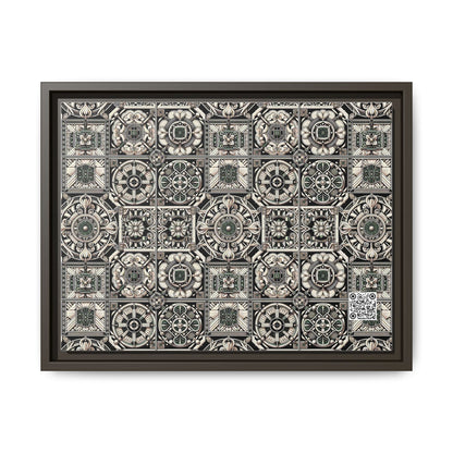 Cyber Garden Party Tech Garden Extravaganza Matte Canvas, Framed (multi-Color) - 8404 Design-45 A