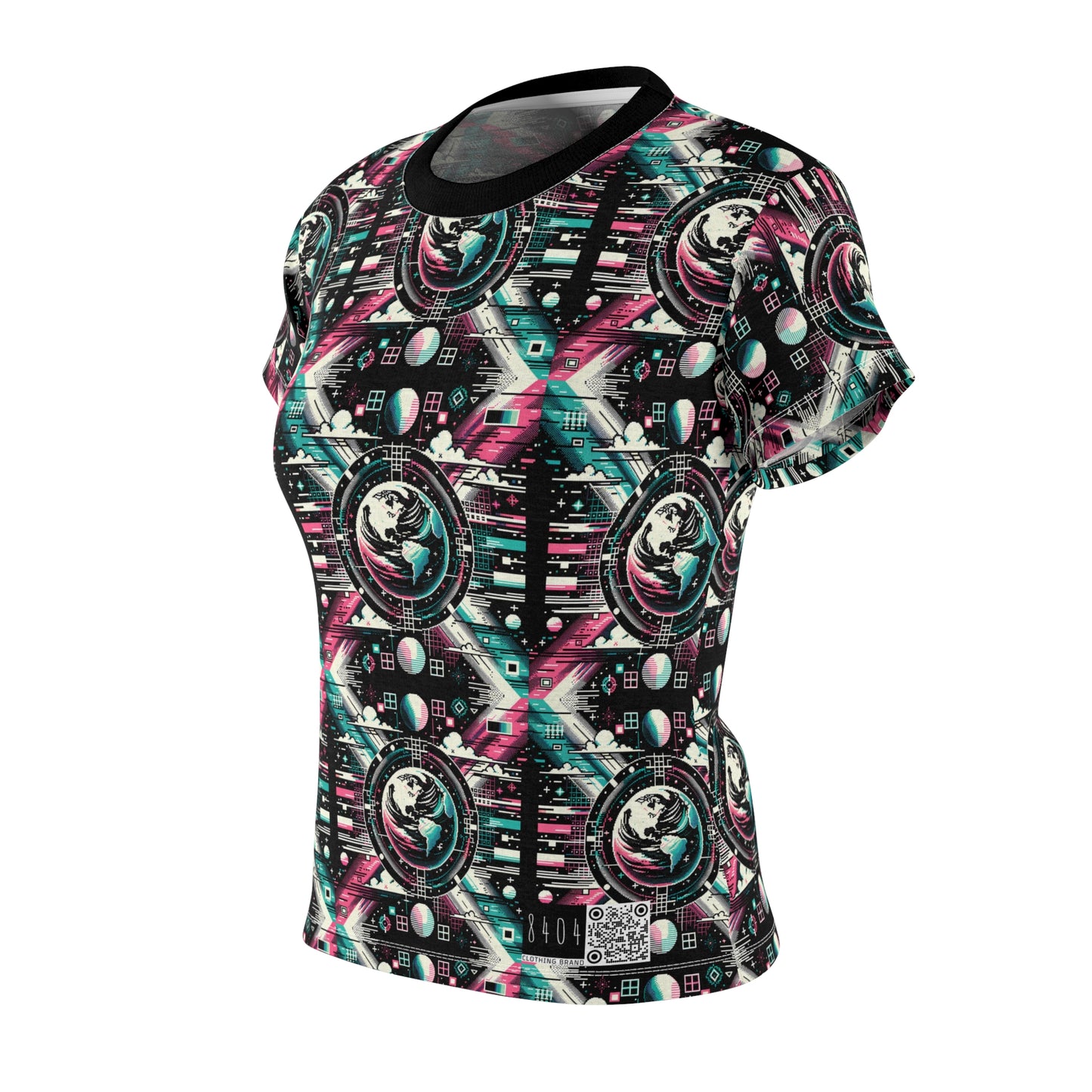 Digital Artistry Digital-native Streetwear Women's Cut & Sew Tee - 8404 Design-62