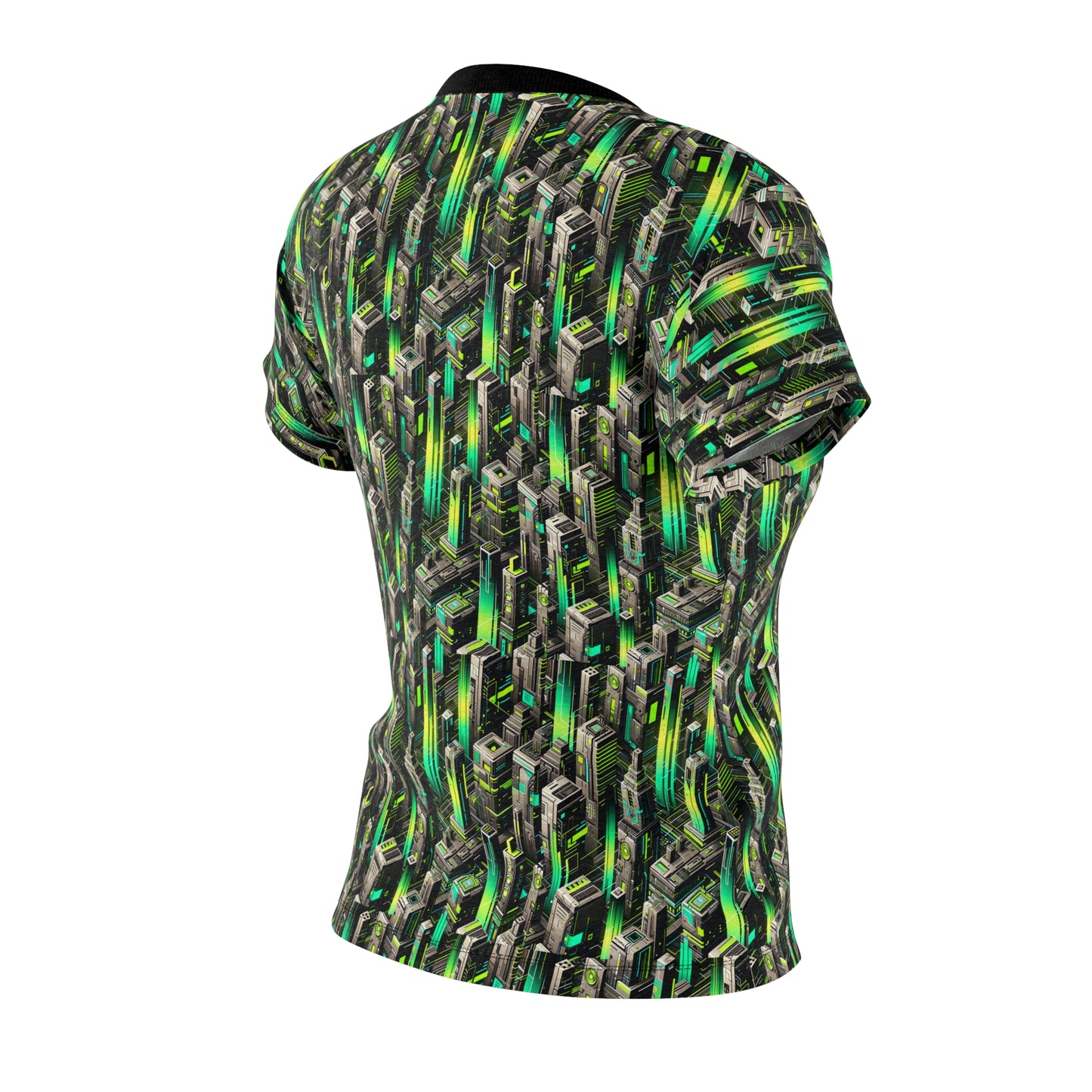 Digital Rebellion Tech-Forward Streetwear Women's Cut & Sew Tee - 8404 Design-63