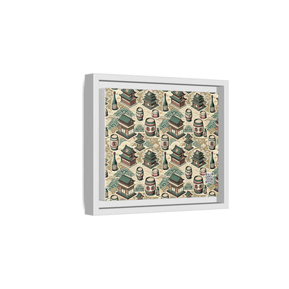 Cultural Artisanal Fusion Contemporary Cultural Elegance Matte Canvas, Framed (multi-Color) - 8404 Design-68 B