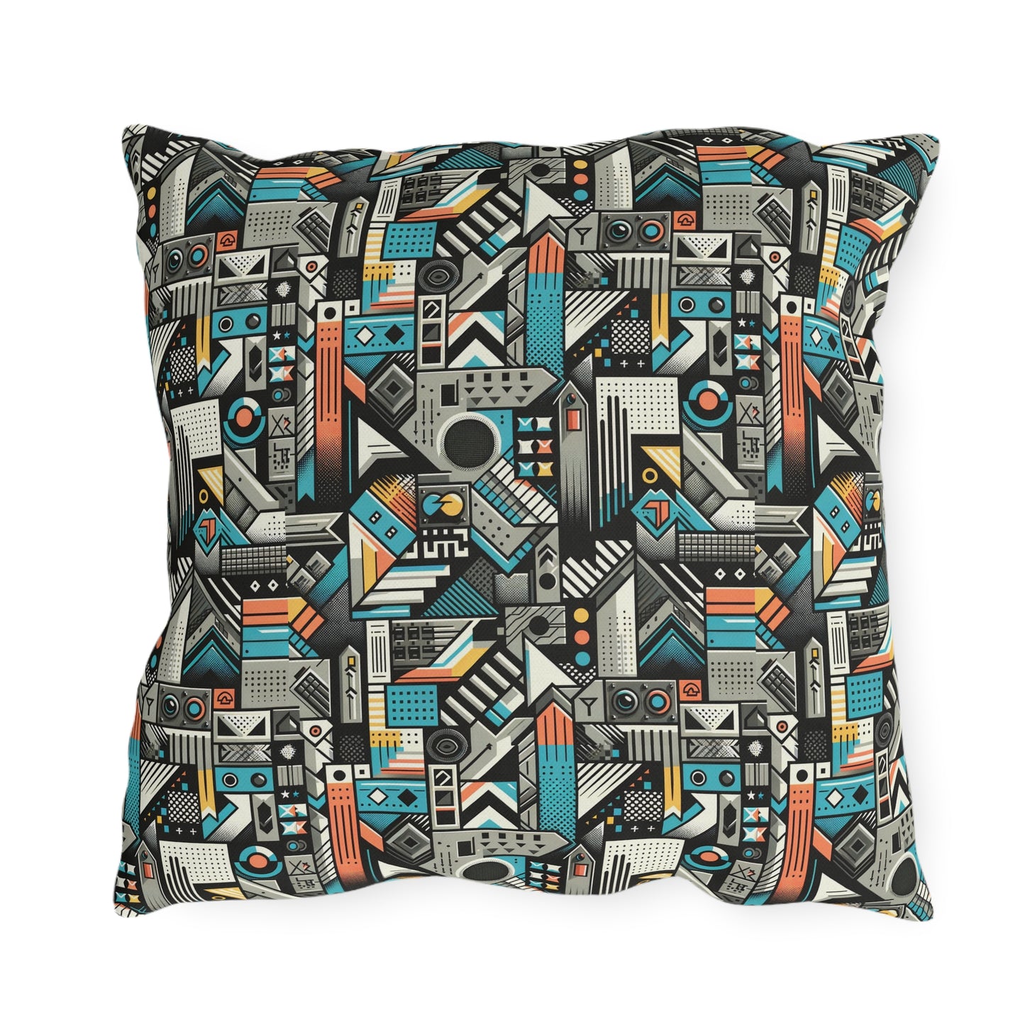 Digital Street Art Urban Street Style Outdoor Pillow - 8404 Design-81