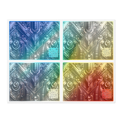 Tech Noir Fusion Sleek Tech Luxe Sticker Sheets - 8404 Design-49