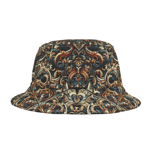 Urban Renaissance Historical Fusion With Street Edge Bucket Hat - 8404 Design-59