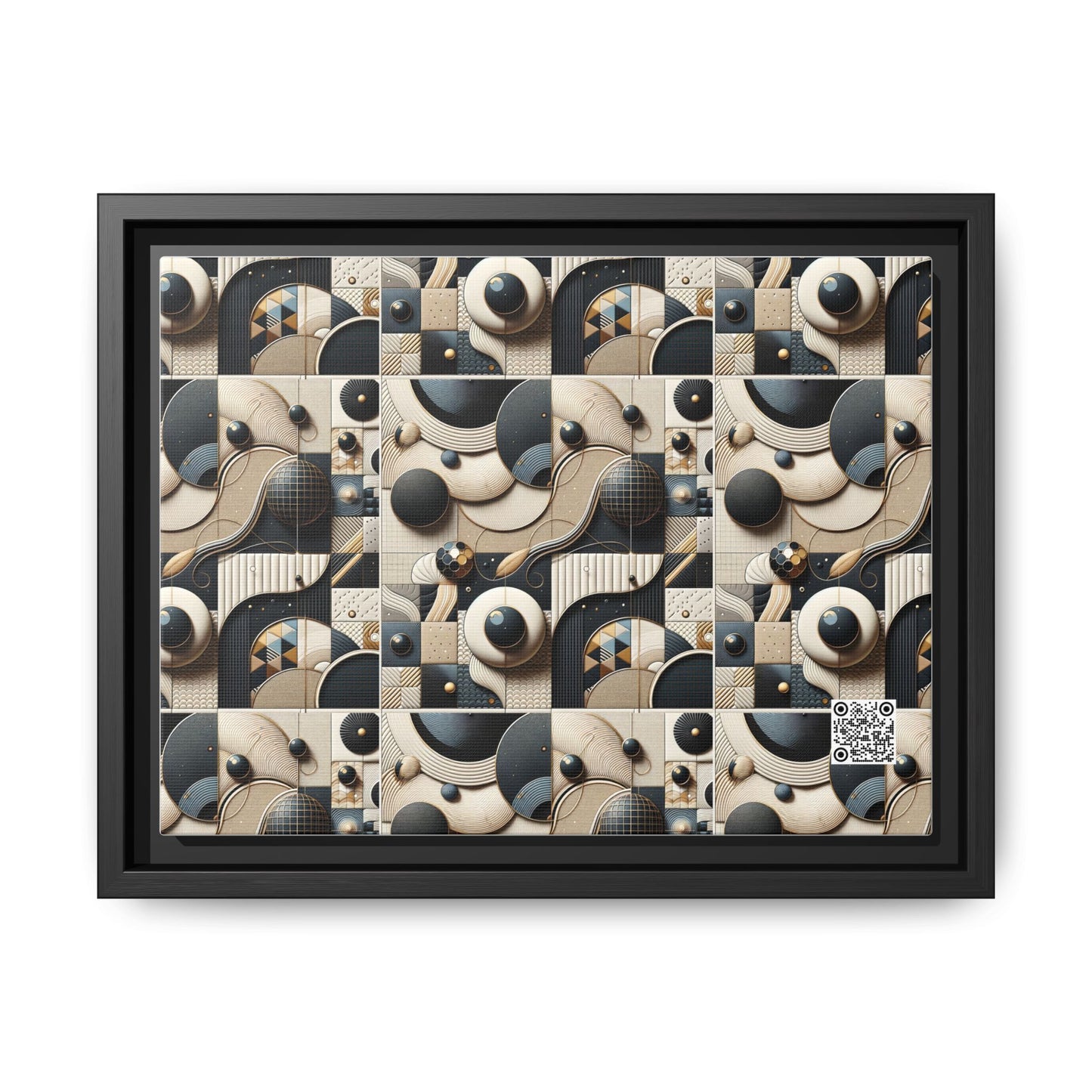 Tech-forward Luxe Streetwear Tech Luxe Fusion Matte Canvas, Framed (multi-color) - 8404 Design-71 A