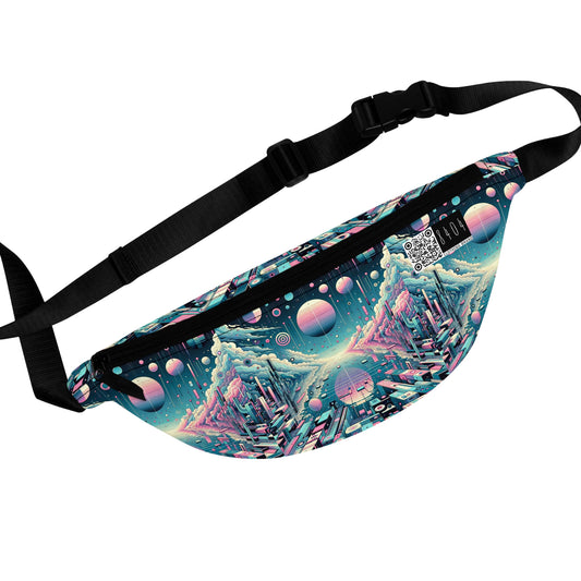 Digital Dreamscapes Digitally-Inspired Streetwear With a Dreamy, Surreal Twist Fanny Pack - 8404 Design-61