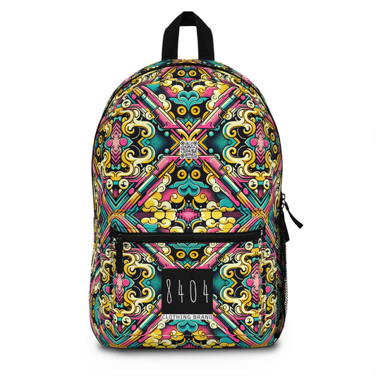 Neon Pop Art Revival Pop Culture Retro Backpack - 8404 Design-59