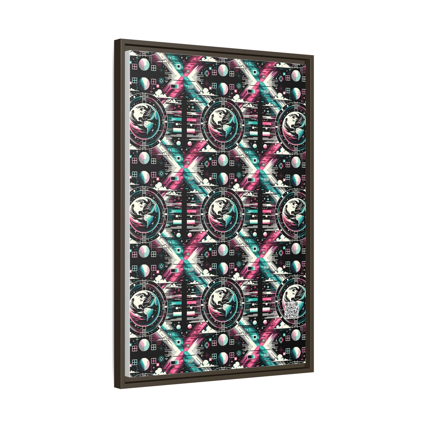 Digital Artistry Digital-native Streetwear Matte Canvas, Framed (multi-color) - 8404 Design-62 A