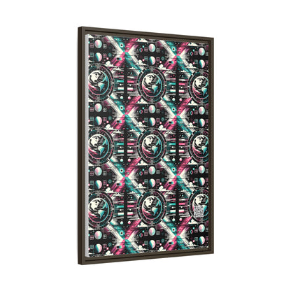 Digital Artistry Digital-native Streetwear Matte Canvas, Framed (multi-color) - 8404 Design-62 A