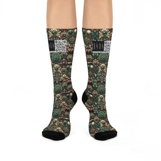 Neo-Dandyism Modern Dandy Streetwear Cushioned Crew Socks - 8404 Design-54
