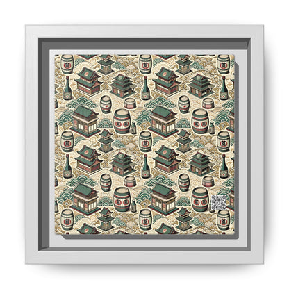 Cultural Artisanal Fusion Contemporary Cultural Elegance Matte Canvas, Framed (multi-Color) - 8404 Design-68 B