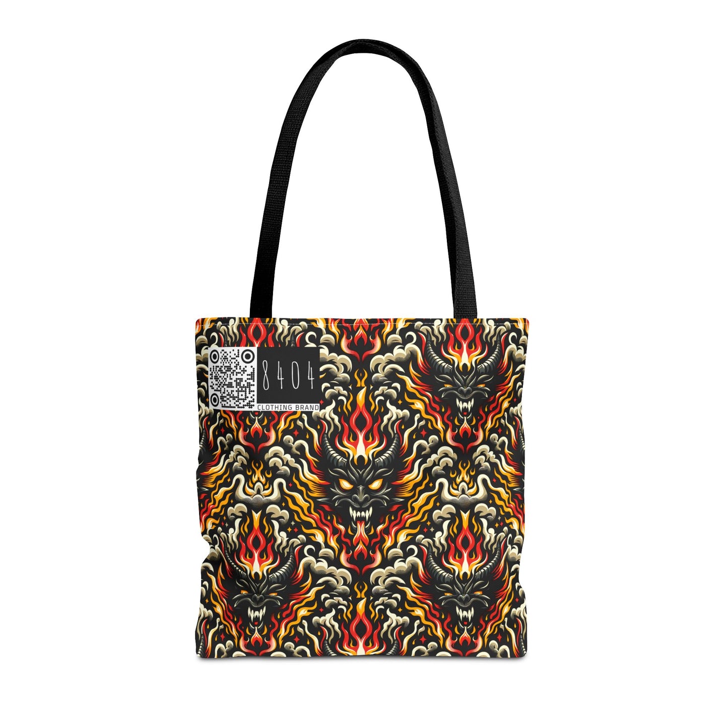 Flame Graphics Maximalist Streetwear Tote Bag - 8404 Design-59