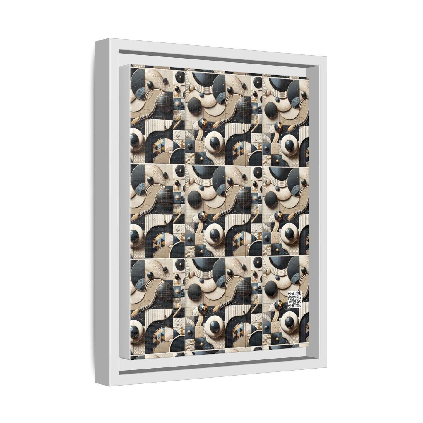 Tech-forward Luxe Streetwear Tech Luxe Fusion Matte Canvas, Framed (multi-color) - 8404 Design-71 A