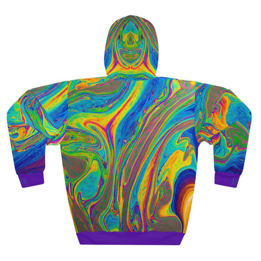 8404's Unisex Adult "flowing Colors in Purple" Fashion Pullover Hoodie
