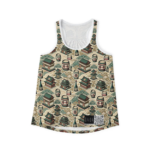Cultural Artisanal Fusion Contemporary Cultural Elegance Women's Tank Top - 8404 Design-68