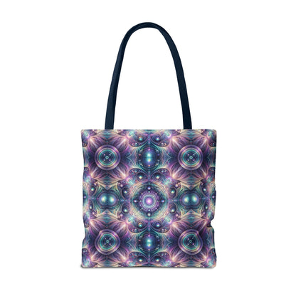 Iridescent Tech Fusion Tech-Forward Streetwear Tote Bag - 8404 Design-61