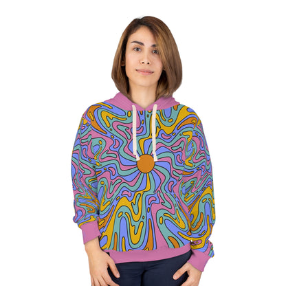 8404's Unisex Adult "a Trip Under the Sun in Pink" Fashion Pullover Hoodie