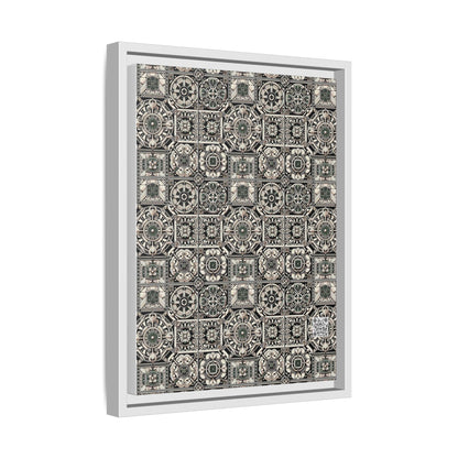Cyber Garden Party Tech Garden Extravaganza Matte Canvas, Framed (multi-Color) - 8404 Design-45 A