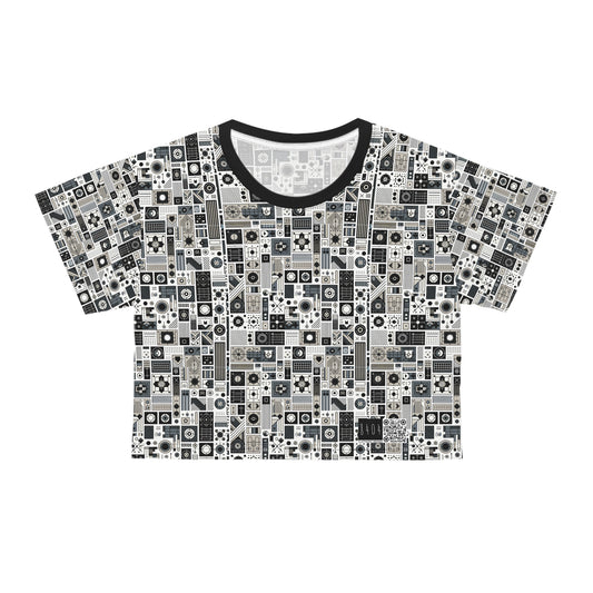 Digital Minimalism Minimalist Tech Crop Tee - 8404 Design-45