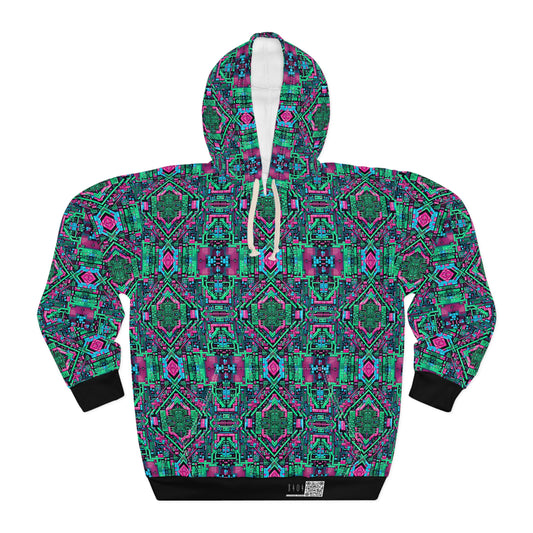 Digital Glitch Vibes Tech-Inspired Streetwear Pullover Hoodie - 8404 Design-71