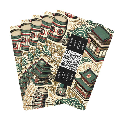 Cultural Artisanal Fusion Contemporary Cultural Elegance Poker Playing Cards - 8404 Design-68 B