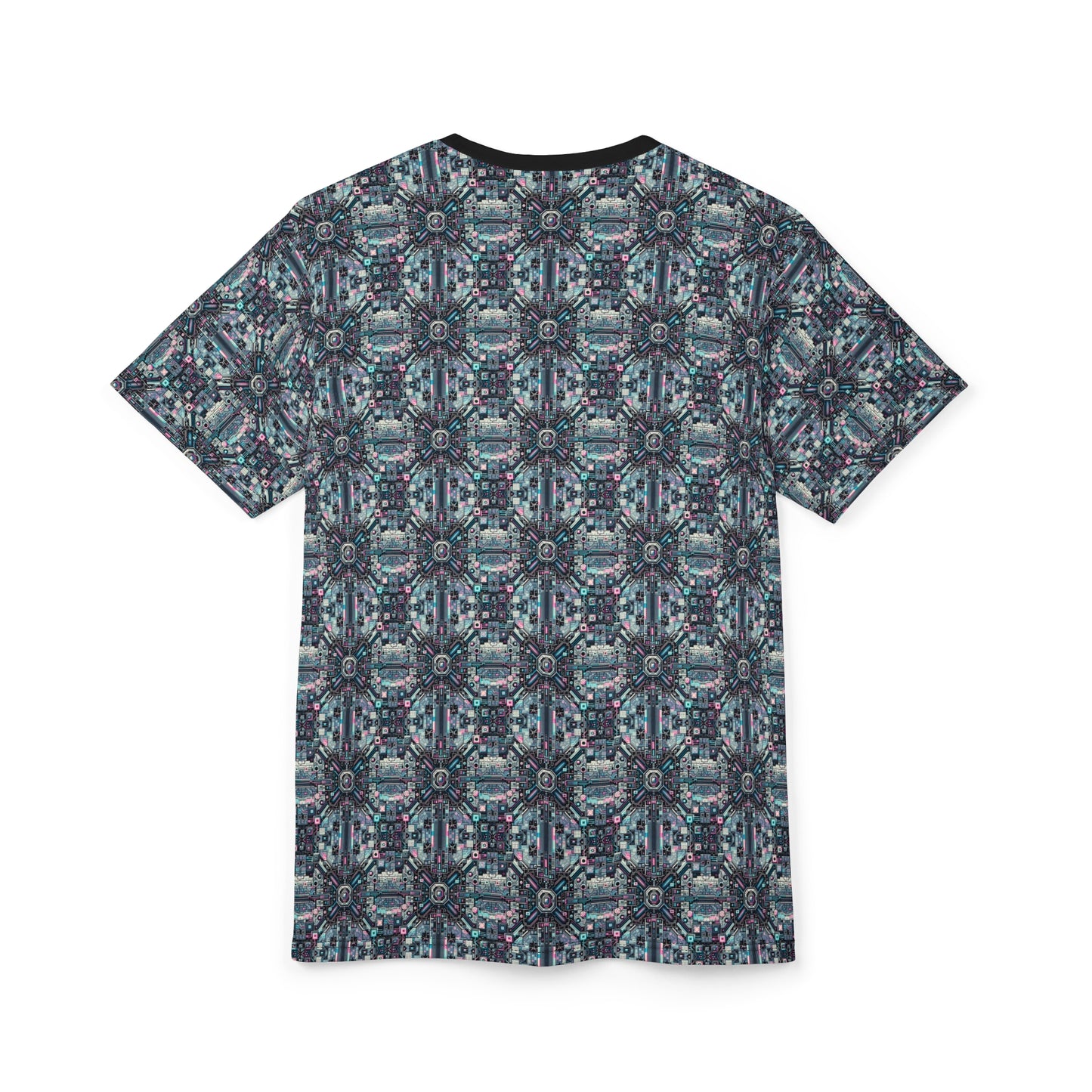 Digital Renaissance Tech-Forward Maximalism Unisex Cut & Sew Tee - 8404 Design-44