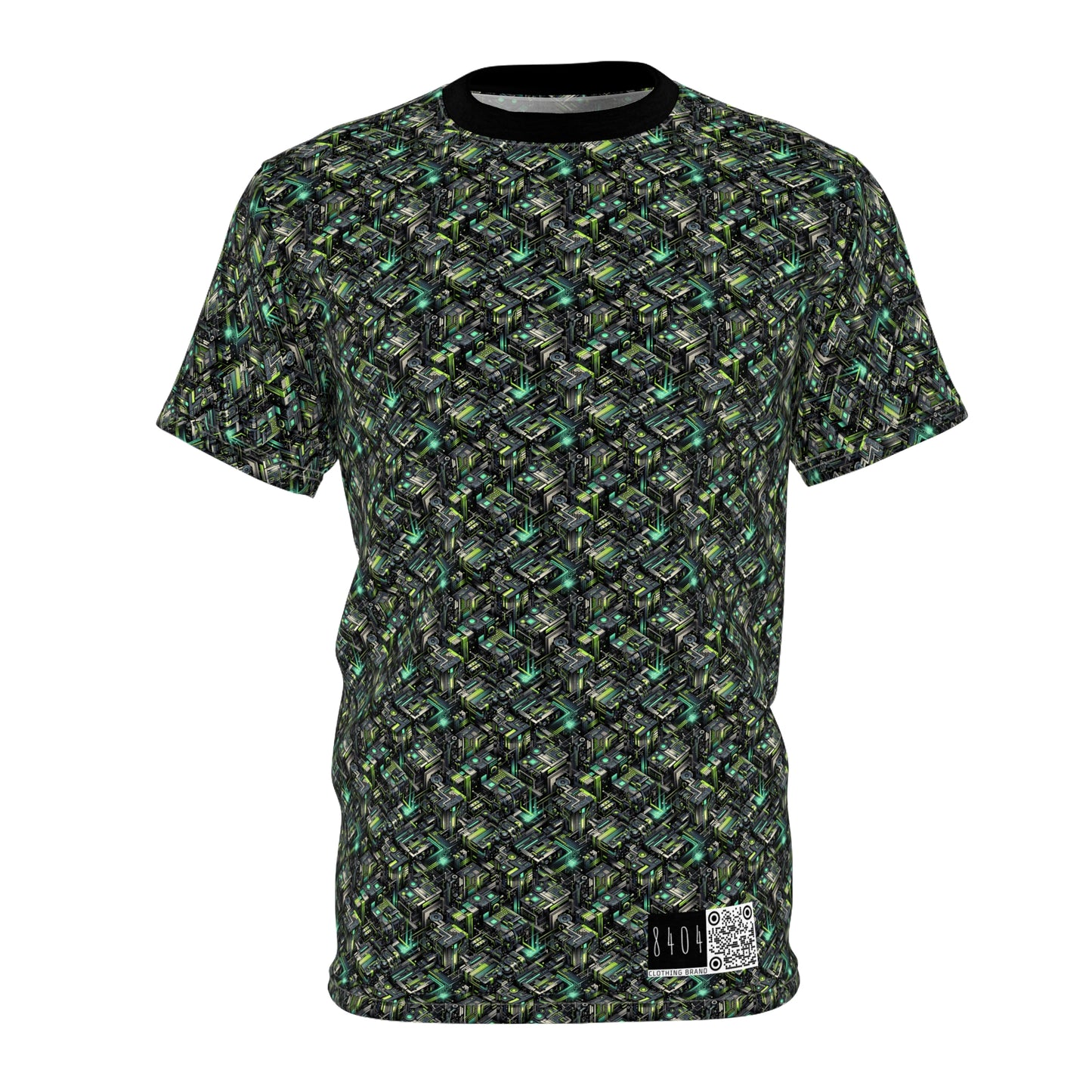 Tech-Infused Graphics Tech-Forward Streetwear Unisex Cut & Sew Tee - 8404 Design-47