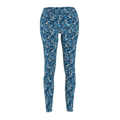 Tech Urban Camo Tech-Forward Streetwear With a Futuristic Military Edge Women's Cut & Sew Casual Leggings - 8404 Design-39